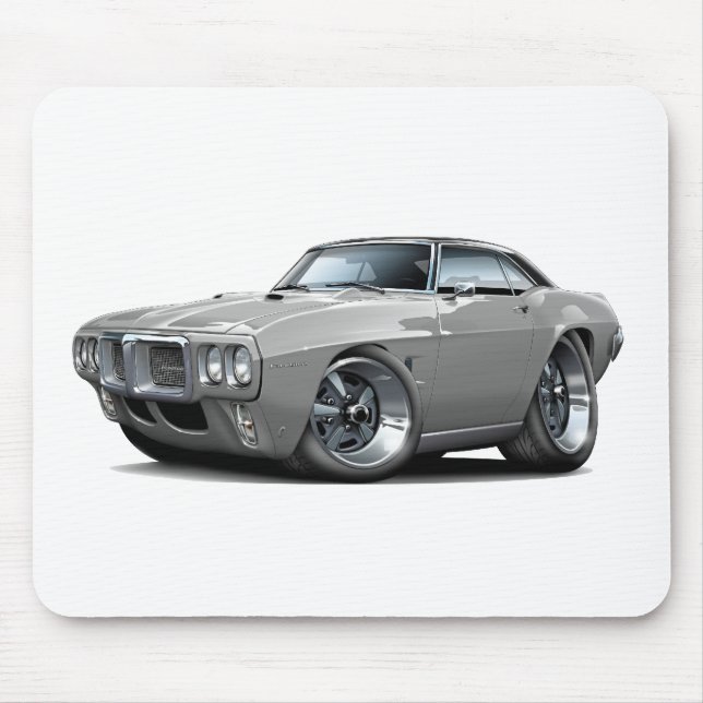 1969 Firebird Grey-Black Top Car Mouse Mat (Front)