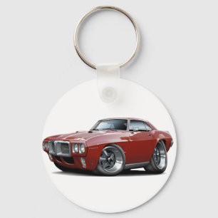 1969 Firebird Maroon Car Key Ring