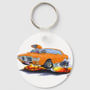 1969 Firebird Orange Car Key Ring
