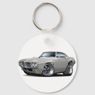 1969 Firebird Silver Car Key Ring