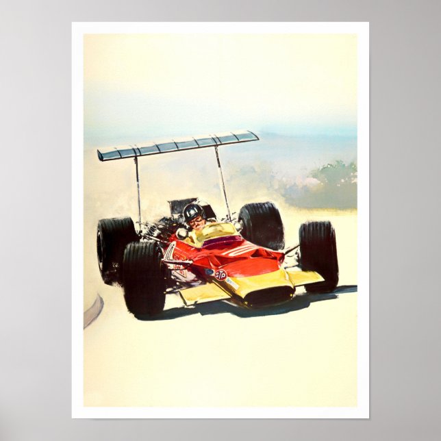 1969 Graham Hill Lotus Grand Prix Poster (Front)