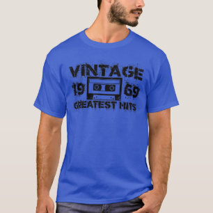 1969 Greatest Hits Vintage Black T-Shirt