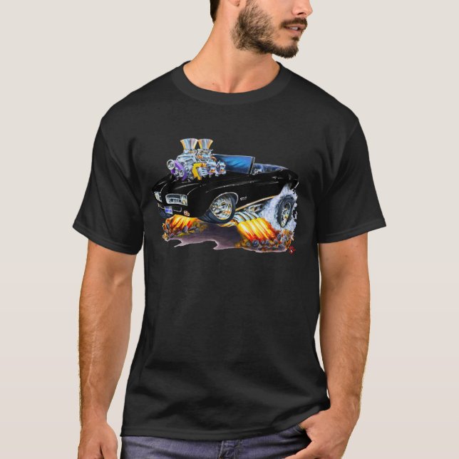 1969 GTO Black Convertible T-Shirt (Front)