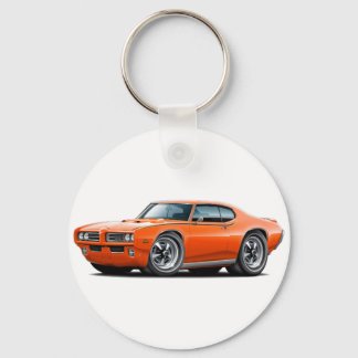 1969 GTO Judge Orange Car Key Ring