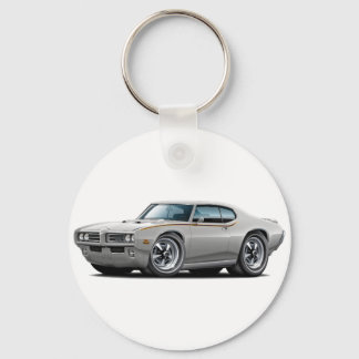 1969 GTO Judge Silver Car Key Ring