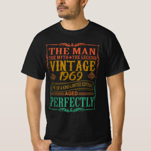 1969 Happy Bday Gifts, Man Myth Legend Vintage 196 T-Shirt