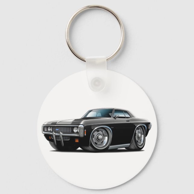 1969 Impala Black Car Key Ring (Front)