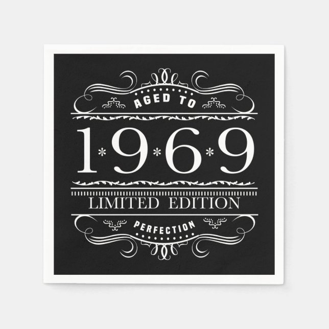 1969 Limited Edition Birthday Napkin (Front)