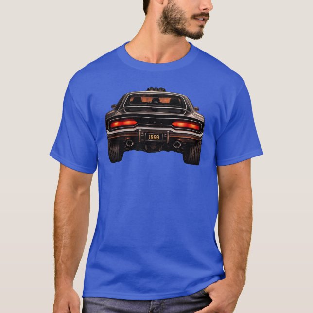 1969 Muscle Car Rear View T-Shirt (Front)