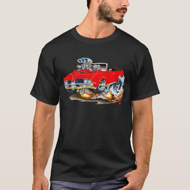 1969 Olds Cutlass Red Convertible T-Shirt (Front)