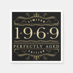 1969 Perfectly Aged 50th Birthday Napkin