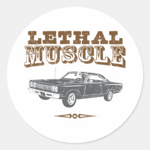 1969 Plymouth Road Runner Classic Round Sticker