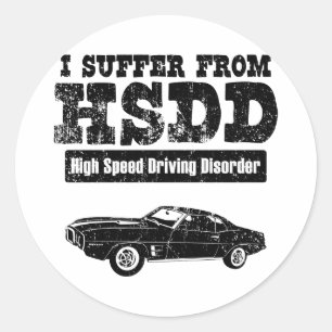 1969 Pontiac Firebird Classic Round Sticker