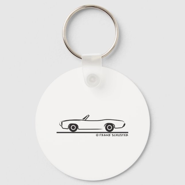 1969 Pontiac GTO Convertible Key Ring (Front)