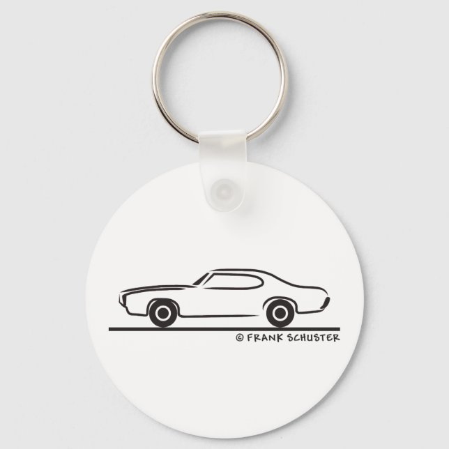 1969 Pontiac GTO Coupe Key Ring (Front)