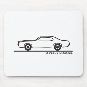 1969 Pontiac GTO Coupe Mouse Mat