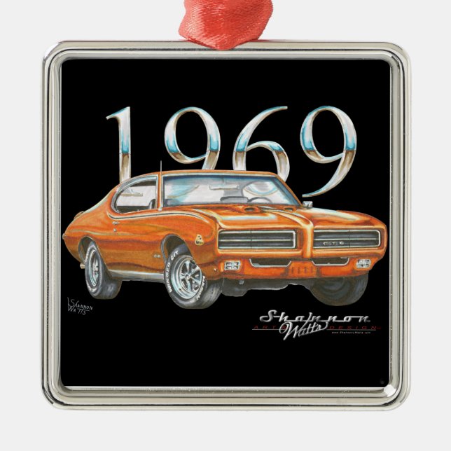 1969 Pontiac GTO Judge Christmas Ornament (Front)