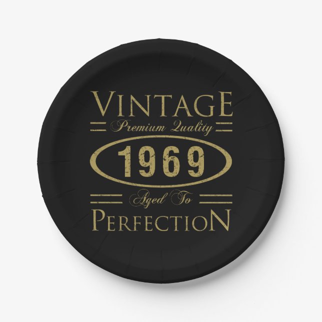 1969 Premium Quality Paper Plate (Front)