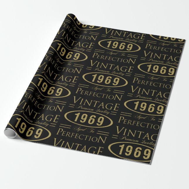 1969 Premium Quality Wrapping Paper (Unrolled)