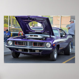 1969 Purple Barracuda Poster