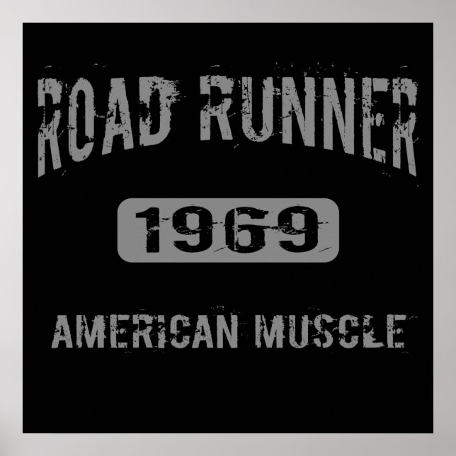 1969 Road Runner American Muscle Poster (Front)