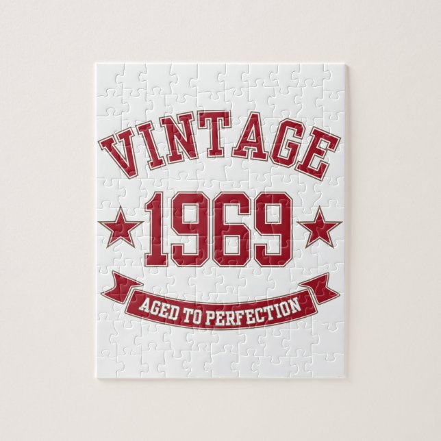 1969 Vintage Aged To Perfection Jigsaw Puzzle (Vertical)