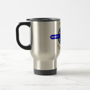 196TH INFANTRY BRIGADE "CHARGER" VIETNAM TRAVEL MUG
