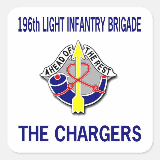 196th LIGHT INFANTRY BRIGADE Square Sticker (Front)