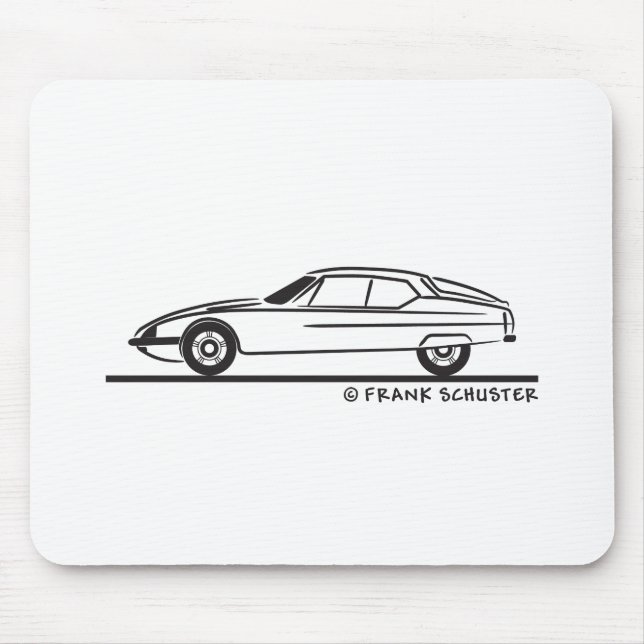 1970 - 1975 Citroën SM Mouse Mat (Front)