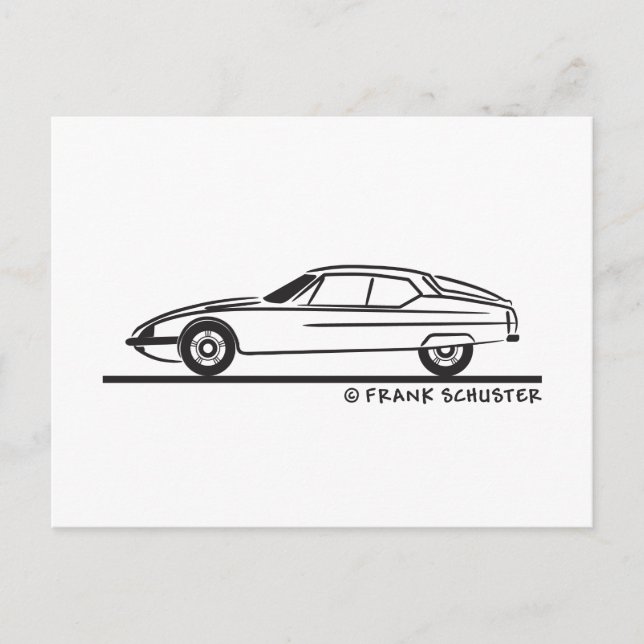 1970 - 1975 Citroën SM Postcard (Front)