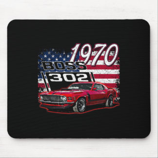 1970 70 Boss 302 4th Of July American Mouse Mat