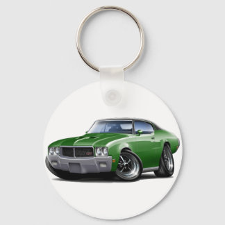 1970-72 Buick GS Green Black Top Car Key Ring