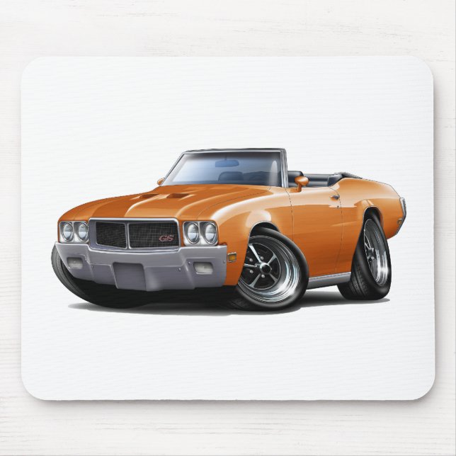 1970-72 Buick GS Orange Convertible Mouse Mat (Front)