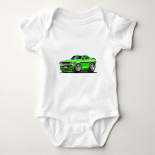 1970-72 Challenger Green Car Baby Bodysuit