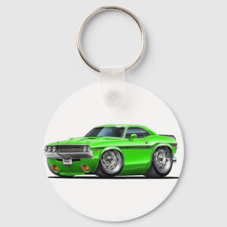 1970-72 Challenger Green Car Key Ring