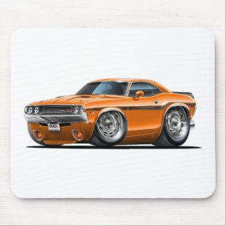 1970-72 Challenger Orange Car Mouse Mat