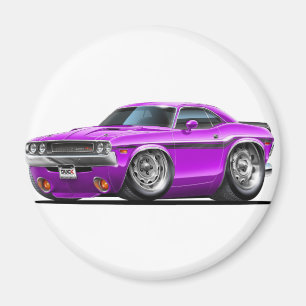 1970-72 Challenger Purple Car Magnet