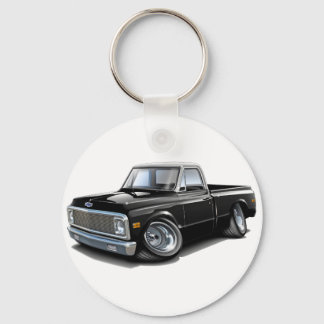 1970-72 Chevy C10 Black-White Top Truck Key Ring