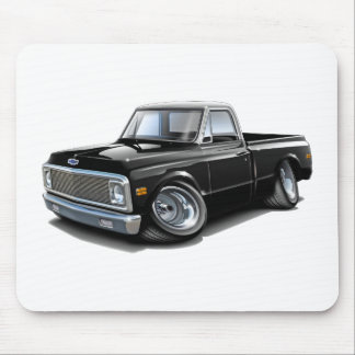1970-72 Chevy C10 Black-White Top Truck Mouse Mat