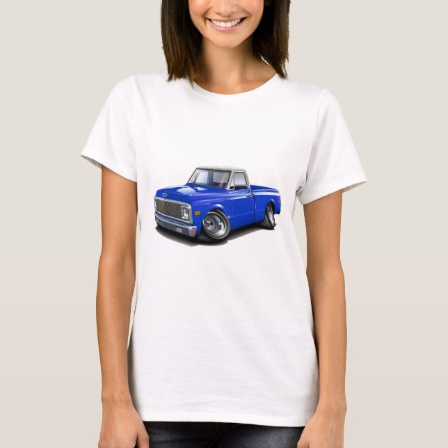 1970-72 Chevy C10 Blue-White Top Truck (Front)