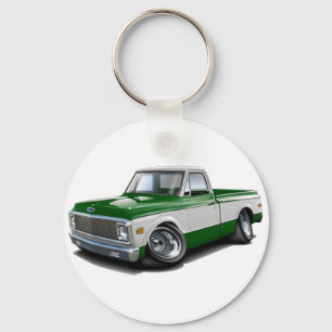 1970-72 Chevy C10 Green-White Truck Key Ring