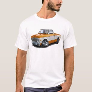 1970-72 Chevy C10 Orange-White Truck T-Shirt