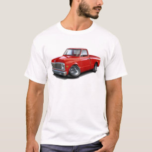 1970-72 Chevy C10 Red Truck T-Shirt
