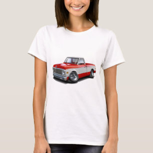1970-72 Chevy C10 Red-White Truck T-Shirt