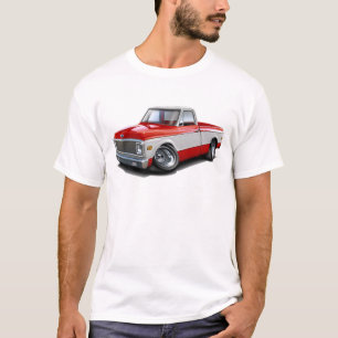 1970-72 Chevy C10 Red-White Truck T-Shirt