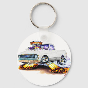 1970-72 Chevy C10 White Longbed Key Ring