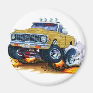 1970-72 Chevy CK1500 Gold Truck Magnet