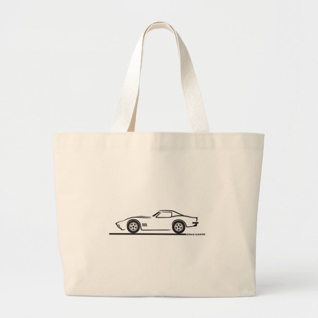 1970-72 Corvette Large Tote Bag (Front)