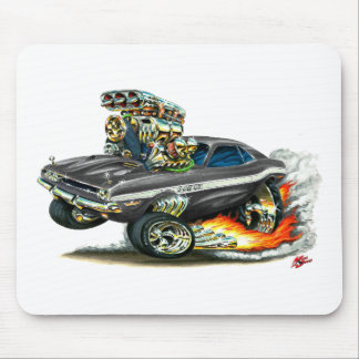1970-72 Dodge Challenger Black Car Mouse Mat