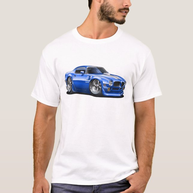 1970/72 Trans Am Blue Car T-Shirt (Front)